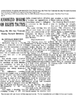 Addonizio Warns on Rights Tactics (New York Times May 25, 1967)