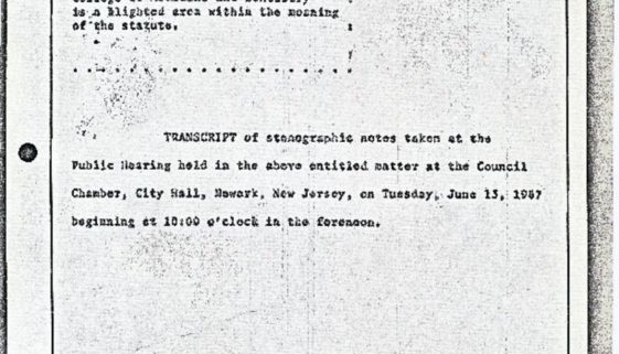 thumbnail of Blight Hearings Transcript Excerpts Cover Page