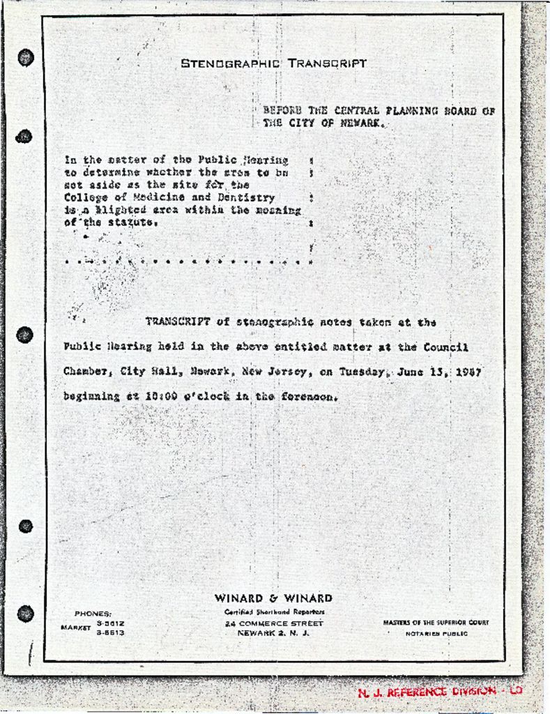 Transcript Excerpts Cover Page