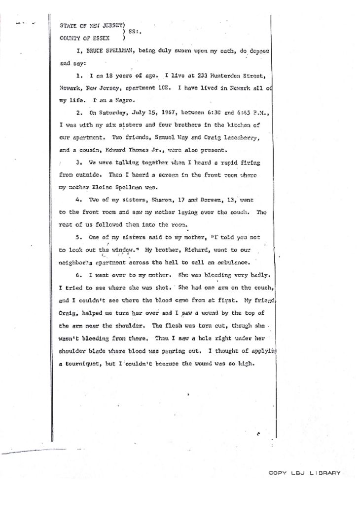 Bruce Spellman Deposition on Eloise Spellman