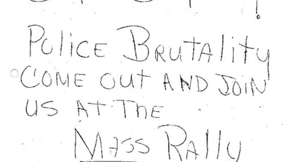 thumbnail of C-25 (Leaflet -Stop Police Brutality Come out and join us at the mass rally, 4th Precinct- July 13 1967) copy