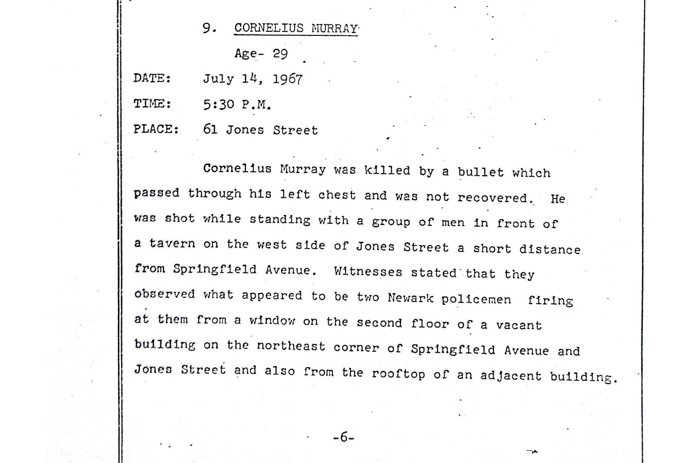 Grand Jury Report on Death of Cornelius Murray, Jr.