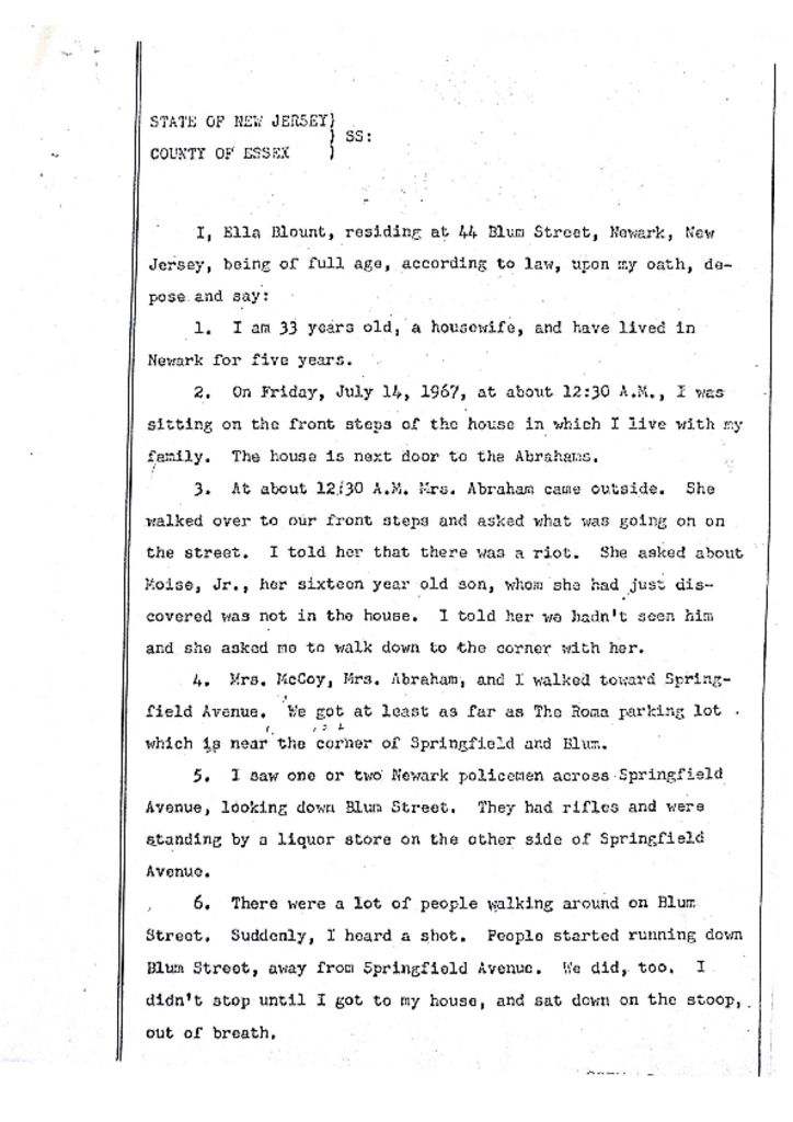 Deposition of Ella Blount