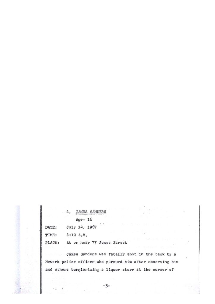 Grand Jury Report on Death of James Sanders