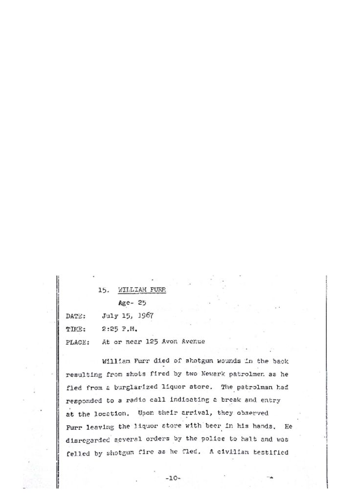 Grand Jury Report on Death of William Furr