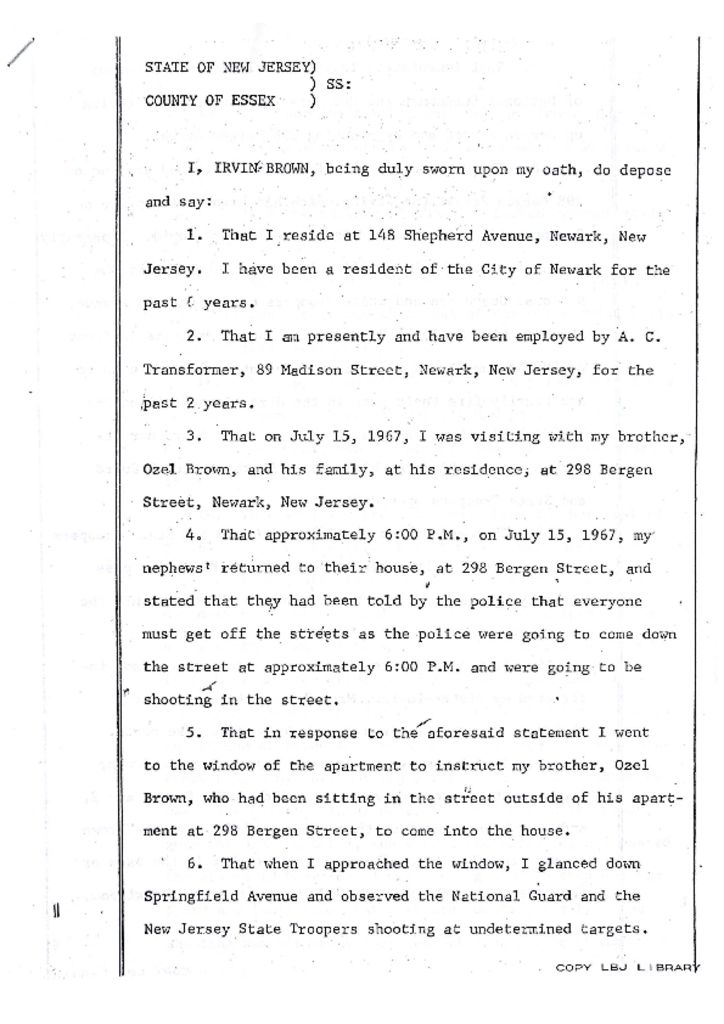 Deposition of Irving Brown