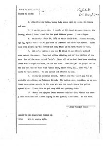 thumbnail of John Patrick White Deposition on Albert Mersier