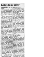 Letter to Editor Discounts talk of riot for Newark (NJ Afro American Aug15,1964)