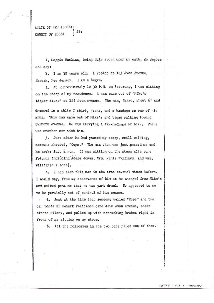 Deposition of Maggie Hawkins