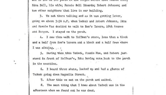 thumbnail of Minnie Gordon Deposition on Tedock Bell