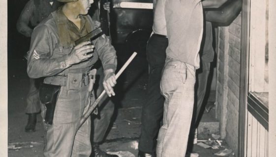 National Guard Detain Men on Springfield Ave July 14, 1967-min