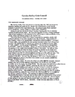 Press Release from Carolyn Kelley Civic Council (June 1967)