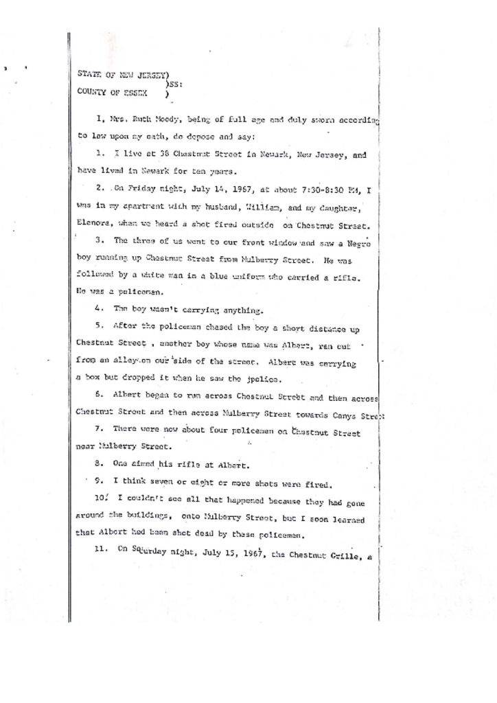 Ruth Moody Deposition on Albert Mersier, Jr.