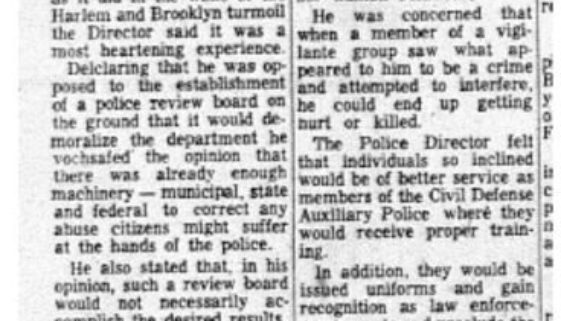 thumbnail of Spina tells how he hopes to keep riots out of Newark (NJ Afro American Aug15,1964)