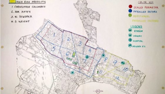 thumbnail of State Police Map of Newark Riot Area- July, 1967 (C-12)