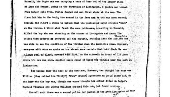 thumbnail of Tom Hayden Report- Killing of Two People on Avon Ave