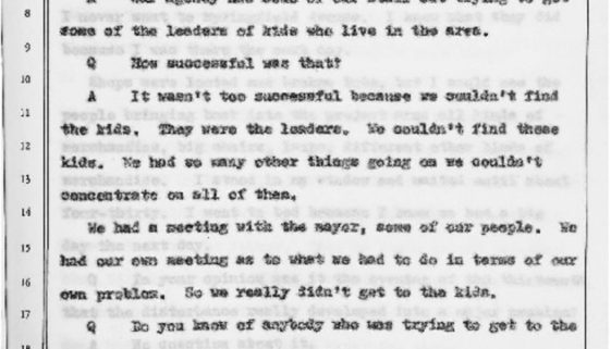 thumbnail of Witness Testimony of Timothy Still- Oct 13, 1967 (Excerpt on UCC Outreach to Kids)