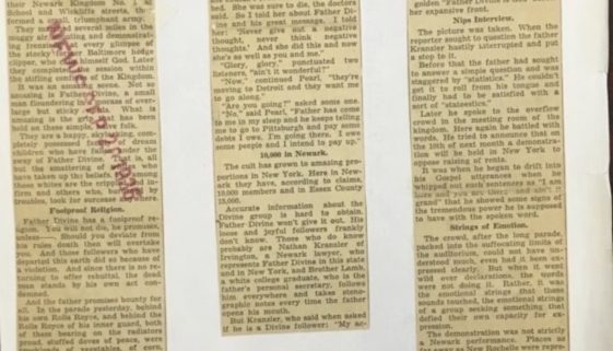 thumbnail of 5000 Fervent Followers of Father Divine in Newark (Newark Evening News Sept 28, 1936)