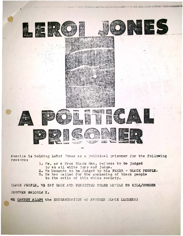 LeRoi Jones, A Political Prisoner