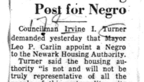 Demands Housing Post for Negro (March 8, 1955)