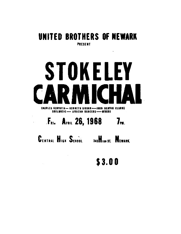 United Brothers Event Featuring Stokely Carmichael