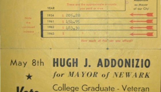 thumbnail of Hugh Addonizio Campaign Flyer (May 8, 1962) copy