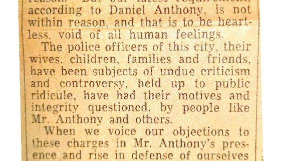 thumbnail of Leonard Kowalekski Letter to Editor- Policemans Complaint (Newark Evening News March 27, 1963)