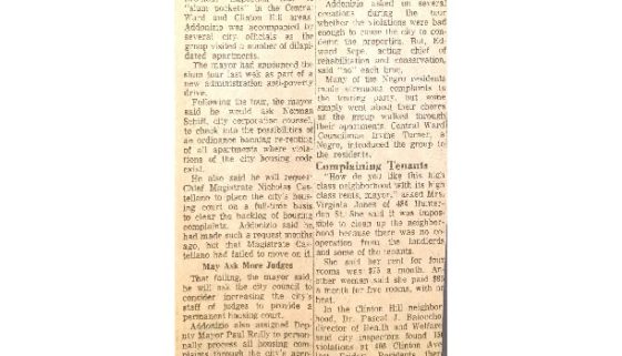 thumbnail of On Poverty Tour- Mayor Promises Slumlord Action (Aug 18, 1964)