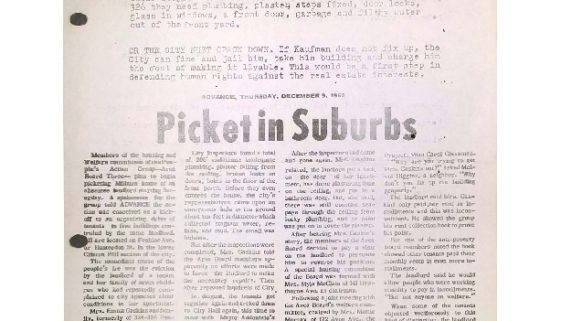 thumbnail of PAG Flyer- Picket in Suburbs (Advance Dec 9, 1965)