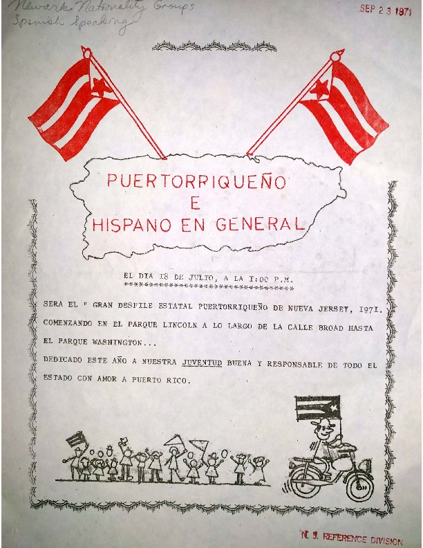 Puerto Rican Parade Flyer