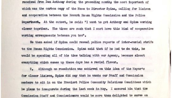thumbnail of Report on Conference Called by Mayor Addonizio- Police Advisory Board (May 22, 1963) (1)