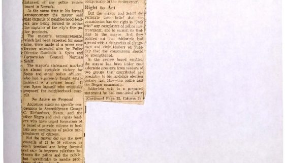 thumbnail of Review Board Out (Newark Sunday News April 7, 1963)