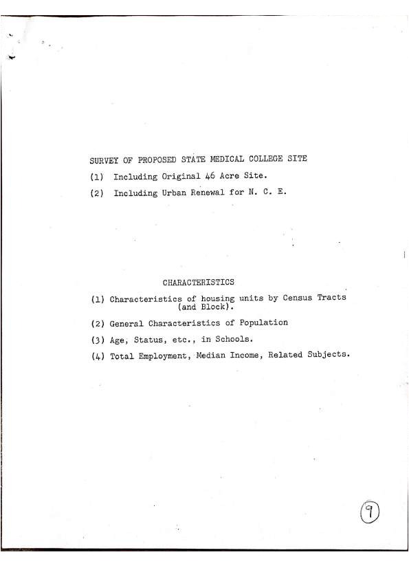 Survey of Proposed State Medical College Site