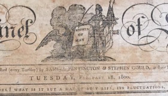 The Sentinel of Freedom, Frontpage (February 18, 1800)