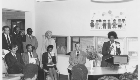 Mary Smith Speaks at a Meeting