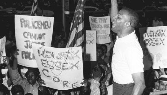 Robert Curvin Speaks at Military Park Rally, 1965 (Wally Akerberg:The Star-Ledger)