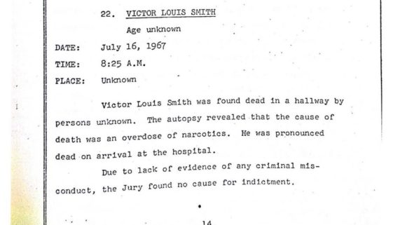 Victor Louis Smith- Grand Jury Report