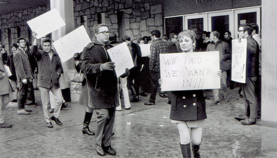 Counter-Demonstrations Outside Conklin Hall