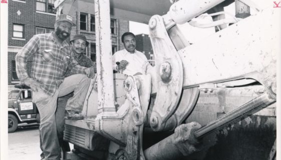 Mayor Ken Gibson Drives a Bulldozer
