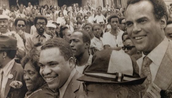 Ken Gibson, Fannie Lou Hamer, and Harry Belafonte (June 15, 1970)