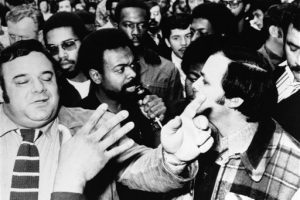 Anthony Imperiale and Amiri Baraka at Meeting (1972)