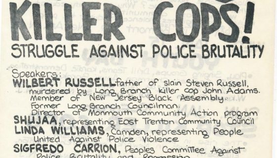thumbnail of CAP Flyer for Stop Killer Cops Forum (1975)