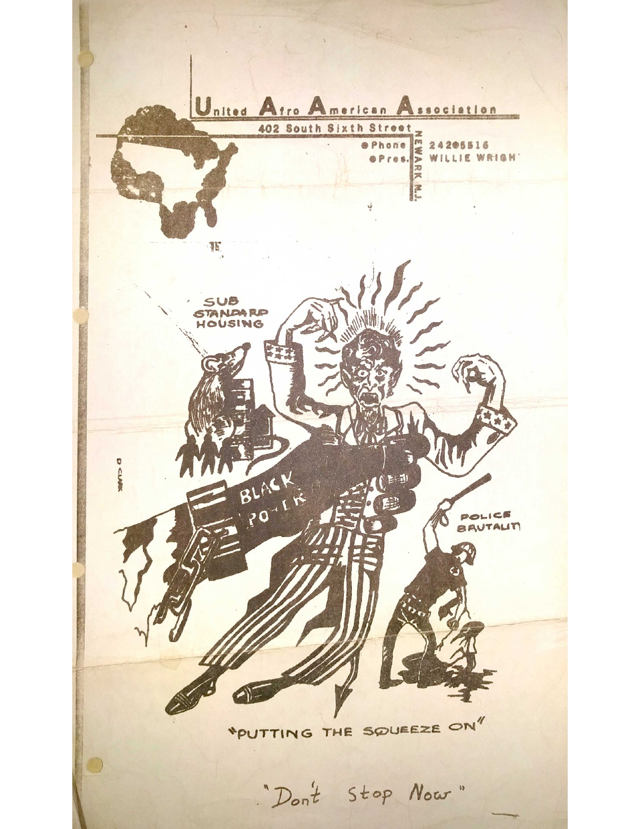 United Afro American Association Poster (1967)