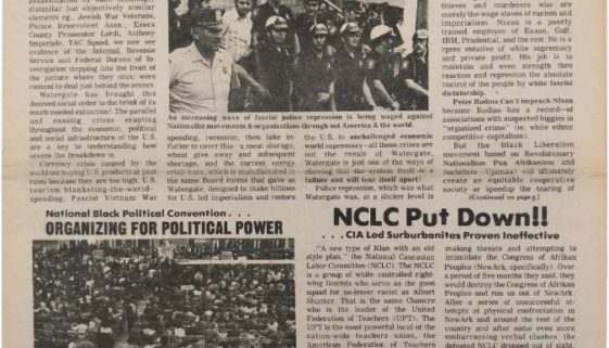 thumbnail of Unity and Struggle (March 1974)