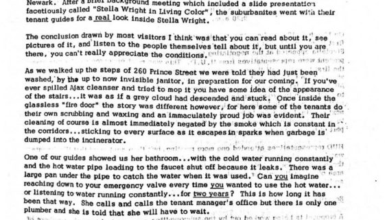 thumbnail of Operation Understanding Newsletter on Stella Wright Rent Strike (April 15, 1971)