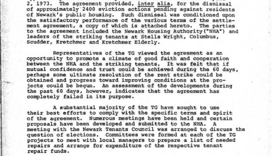 thumbnail of The 60 Day Interim Rent Strike Settlement (May 31, 1973)