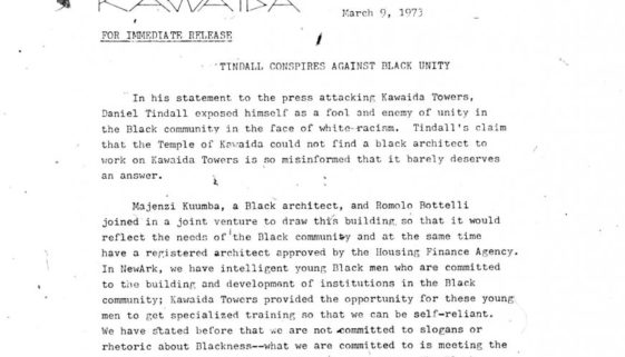 Thumbnail- Temple of Kawaida Press Release- Tindall Conspires Against Black Unity (March 9, 1973)