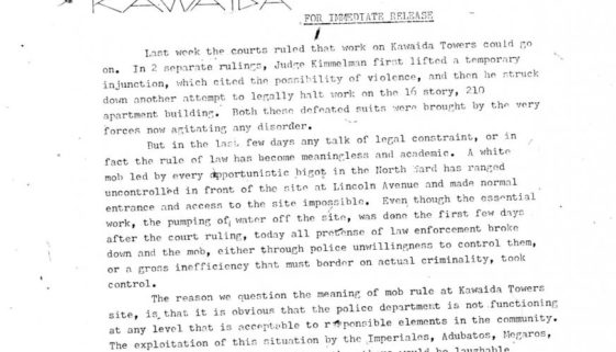 Thumbnail- Temple of Kawaida Press Release from Amiri Baraka (Nov 27, 1972) Thumbnail- Temple of Kawaida Press Release from Amiri Baraka (Nov 27, 1972)