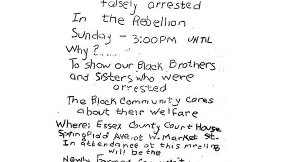 thumbnail of United Afro American Association Flyer- Sympathy Meeting to Free Rebellion Prisoners (1967)