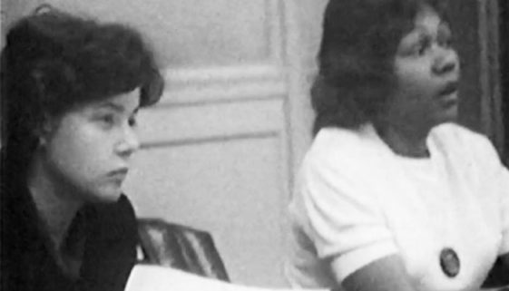 Carol Glassman and Bessie Smith at Area Board Meeting (1965) copy Carol Glassman and Bessie Smith at Area Board Meeting (1965) copy